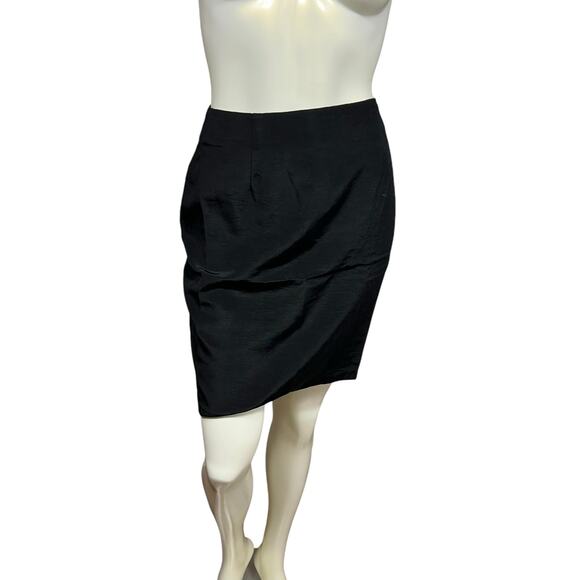 unbranded 90s black skirt basic dressy preppy look size 7 / 8 - Picture 9 of 9